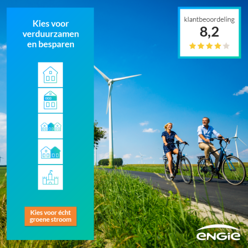 Tijdelijk €250 Cashback bij ENGIE