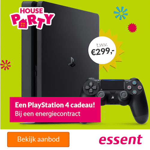 Gratis Playstation 4 Slim 500GB tijdens de Essent Houseparty