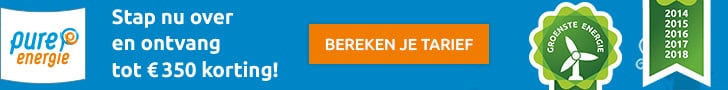 Tot €350 Korting bij Pure Energie