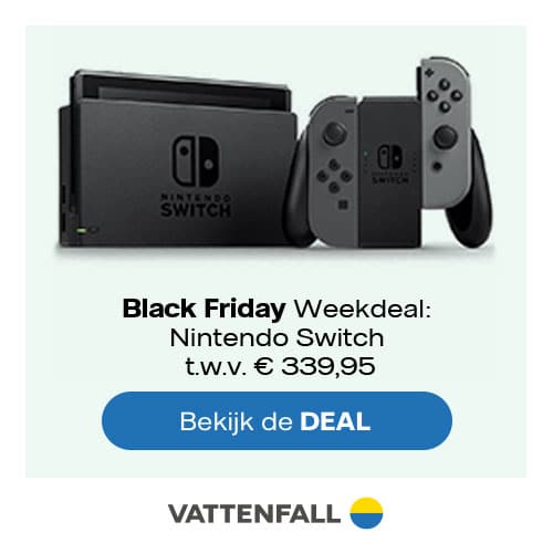 Black Friday aanbieding Vattenfall - Gratis Nintendo Switch