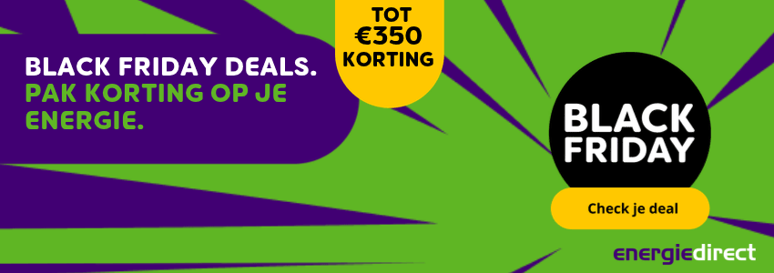 Black Friday bij Energiedirect - tot €350 extra korting