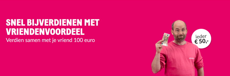 Essent vriendenvoordeel – ontvang €50 cash en extra scherpe tarieven