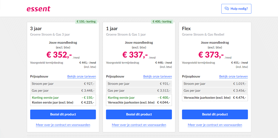 Essent zakelijk – wat ga ik per maand betalen? Essent zakelijk – wat ga ik per maand betalen?