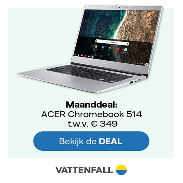 Gratis Acer Chromebook bij Vattenfall