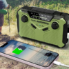 Starman opwindbare noodradio - met zonnepaneel - inclusief 4000 mAh powerbank - Afbeelding 3