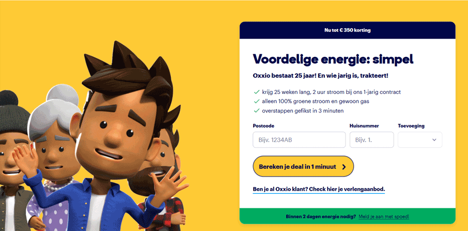 Oxxio Trakteert: 50 uur gratis stroom ter ere van 25-jarig bestaan