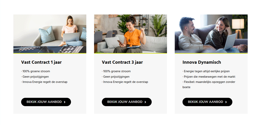 Productaanbod Innova Energie – wat valt er te kiezen?