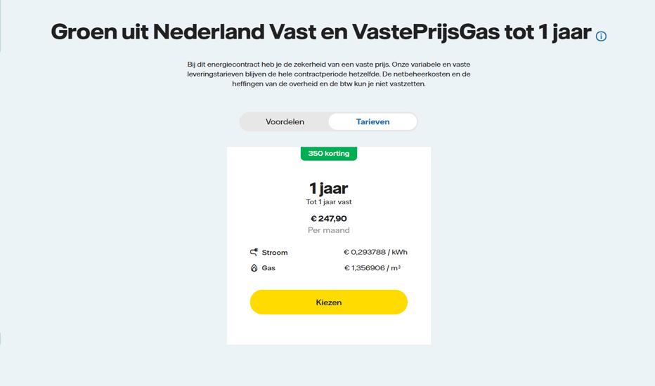 Powerdeal tarieven - wat betaal ik voor stroom en gas?
