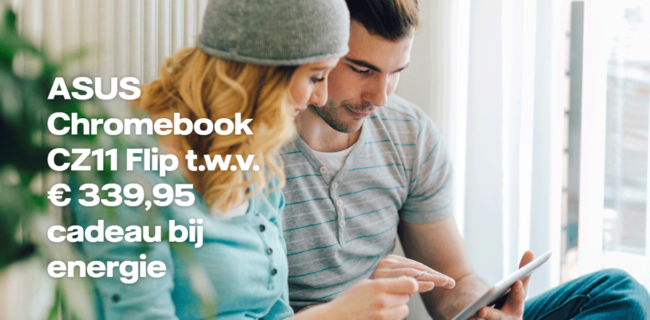 Gratis Asus Chromebook CZ11 Flip bij Vattenfall